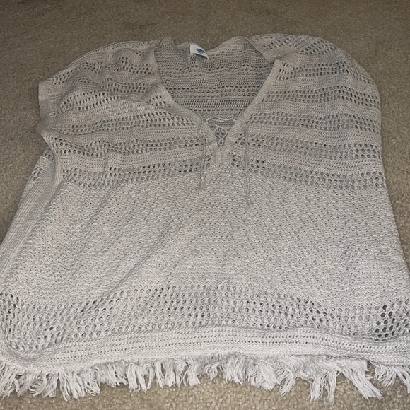 Old Navy Sweaters - Tan crochet sweater